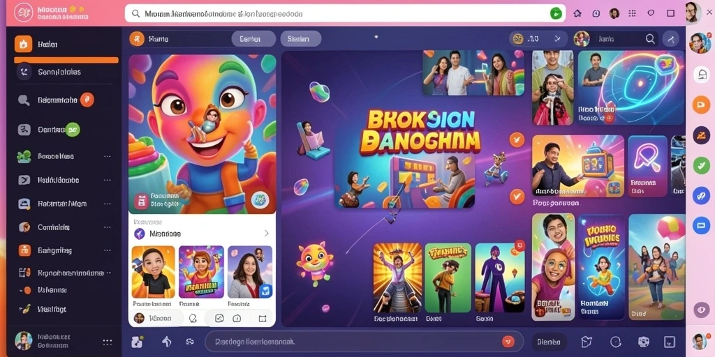 Screenshot menunjukkan antarmuka permainan yang menarik.