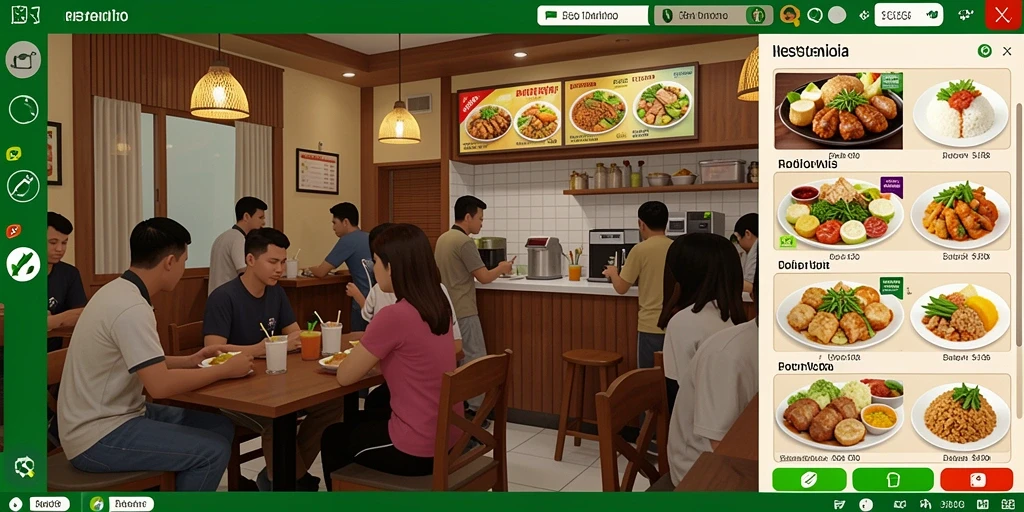 Tampilan level yang menakjubkan dan penuh warna.